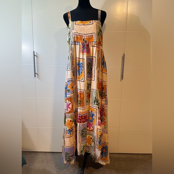 NWT Paper Heart Anthropologie Linen Blend Dress - Picture 2 of 16